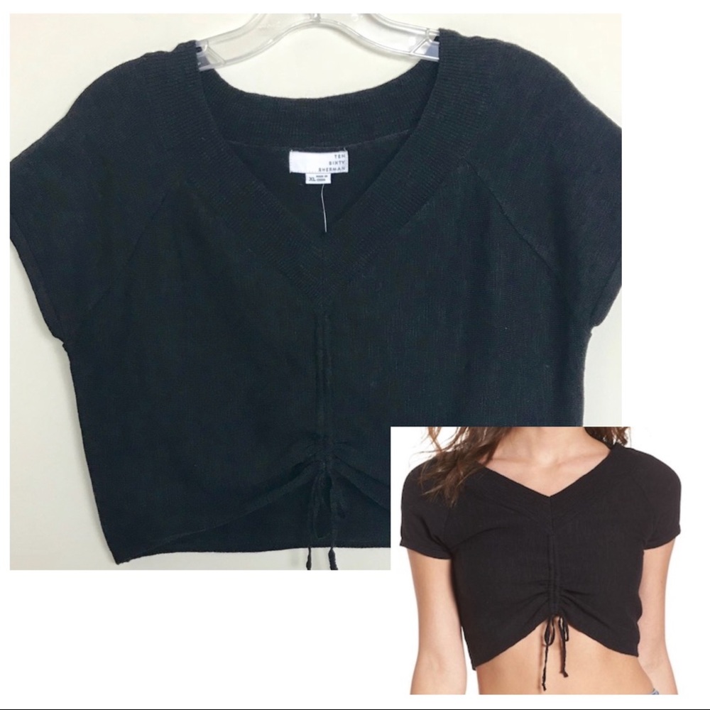 Ten Sixty Sherman | Cinch Front Crop Top